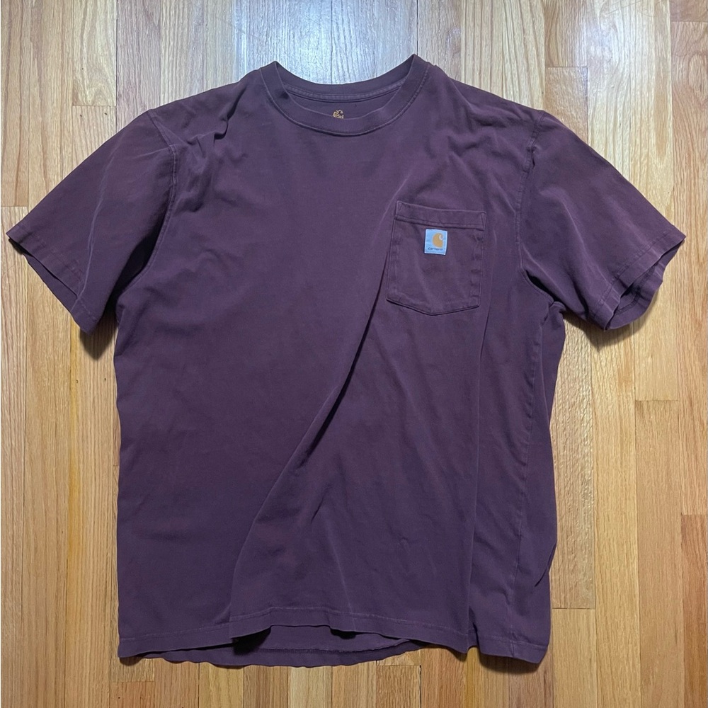 Carhartt Men's Dark Purple Short Sleeve Tee
